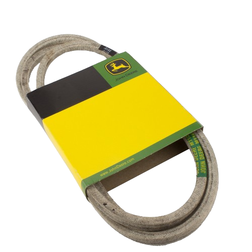 Woven V-belt with green and yellow John Deere packaging for tools and home improvement applications