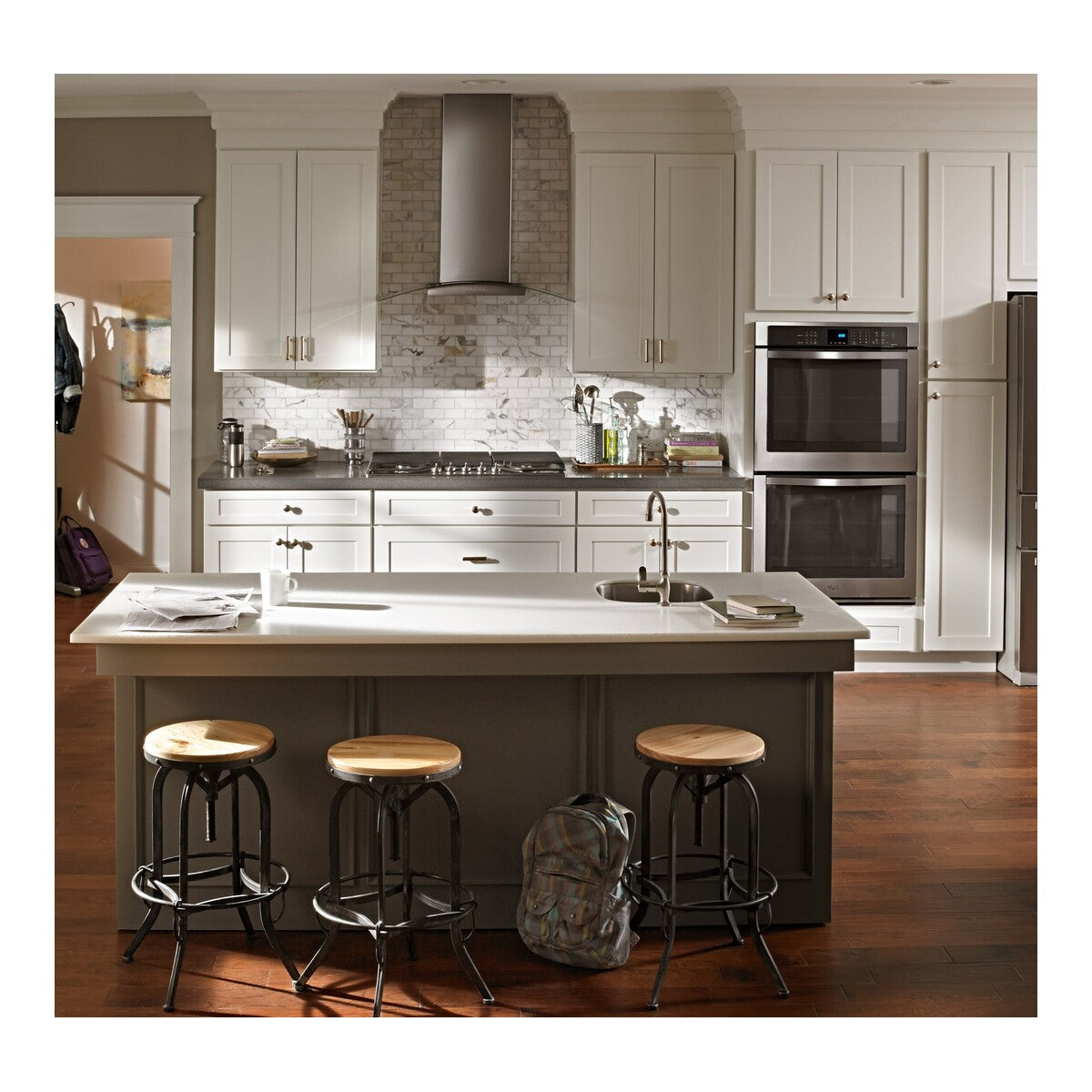 30" Modern Glass Wall Mount Range Hood