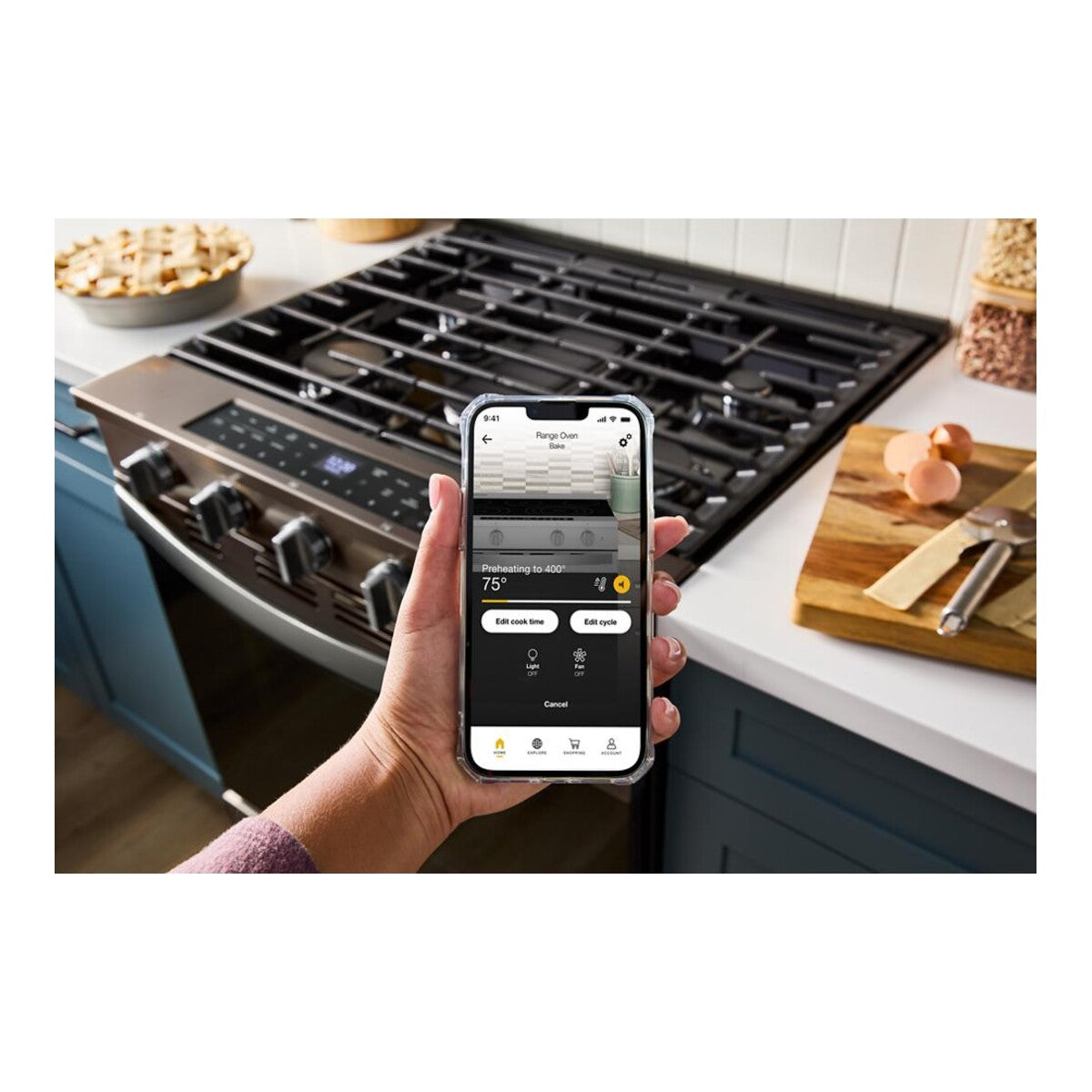 30-inch Smart Slide In Gas Range with Air Cooking Technology, No Preheat Air Fry, Steam/Self Clean and High Speed Preheat