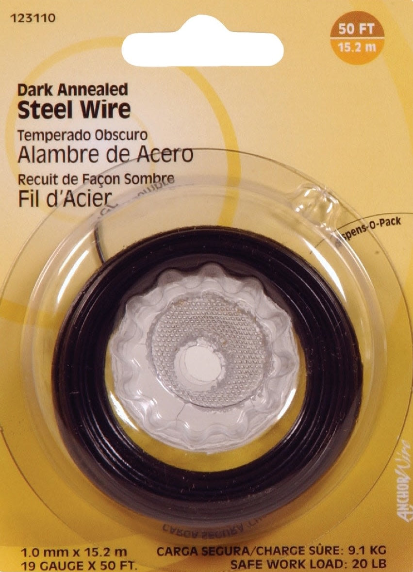 Dark annealed steel wire coil for general purpose use in hardware, fasteners, and home improvement projects under $50