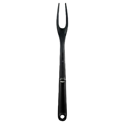Black nylon cooking fork with ergonomic handle for kitchenware and cutlery use under $50 collection