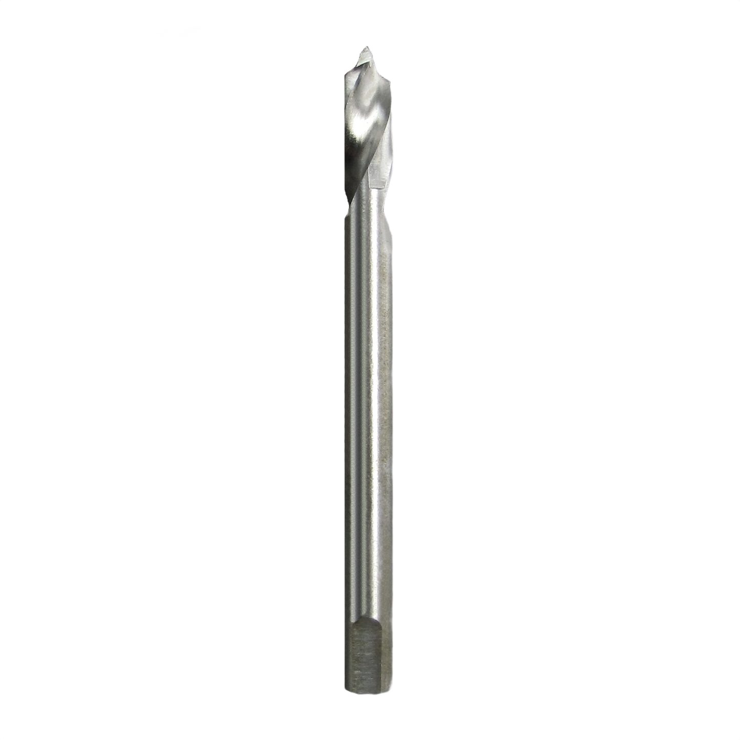 High-speed steel drill bit for precise 1/4 inch holes in woodworking and home improvement tool accessories.