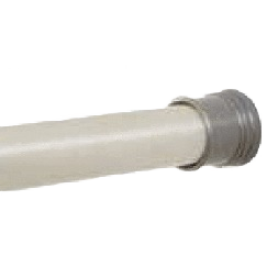 Adjustable tension shower rod with aluminum brass nickel finish for bathroom home improvement projects