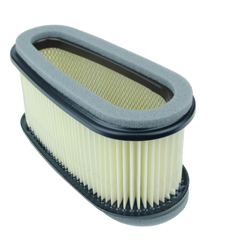 Oval air filter element with foam and pleated paper for John Deere machinery in parts and lubricants collection