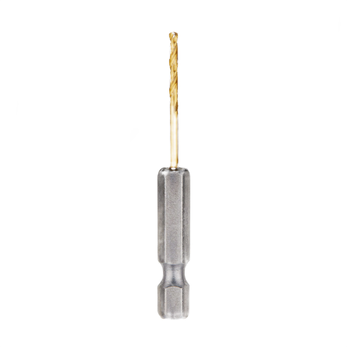 Titanium drill bit with hex shank for power tools, designed for durability in tool accessories and home improvement projects