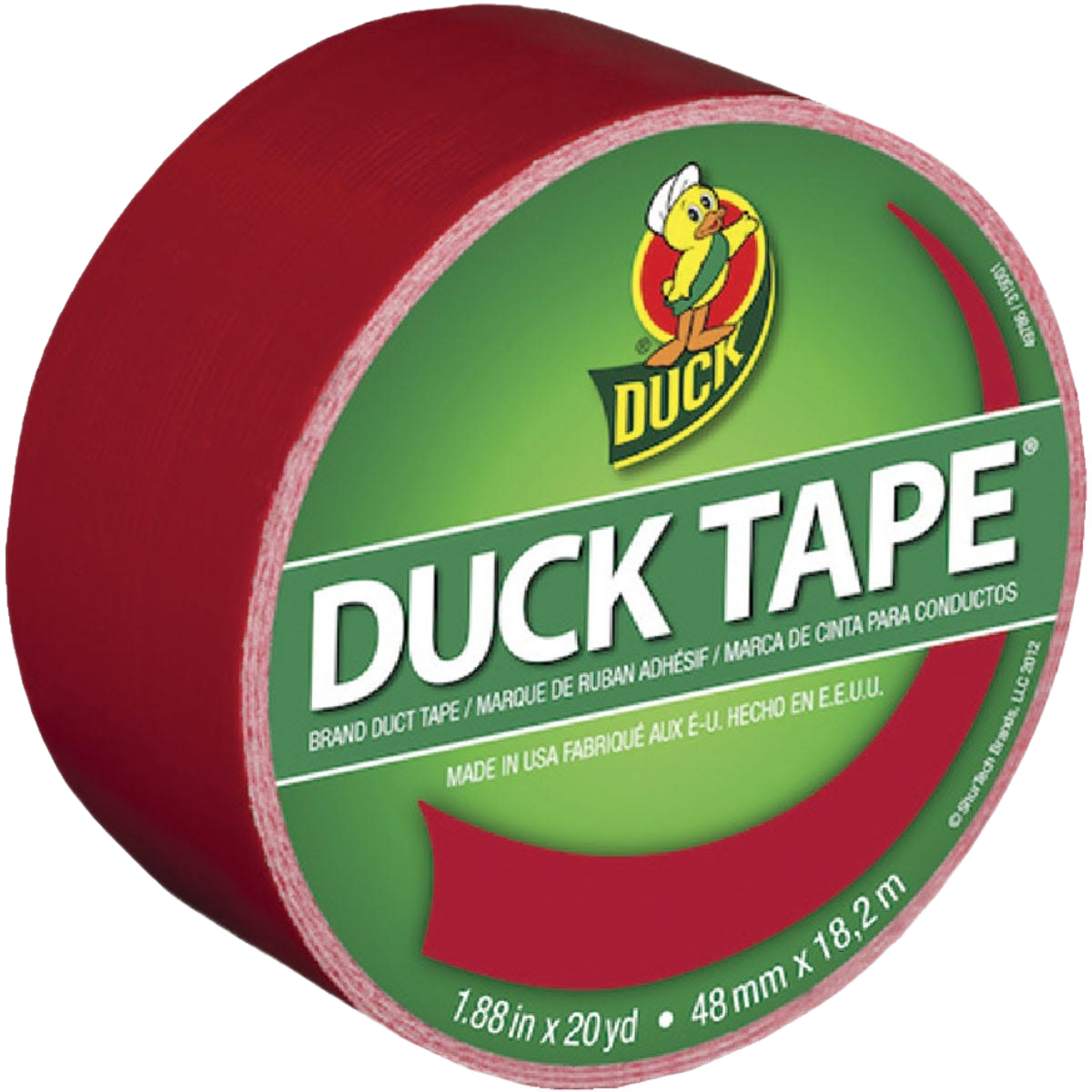 Roll of red Duck Brand duct tape in tapes and home improvement supplies under $50 collections
