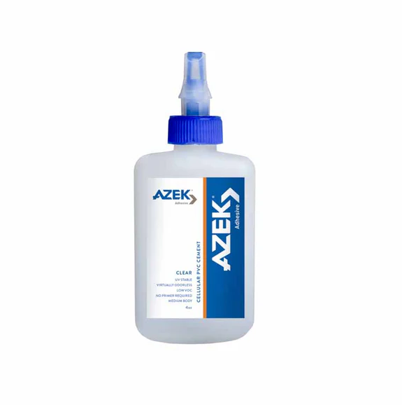 AZEK Exteriors Clear Cellular PVC Cement, 4 oz. Squeeze Bottle