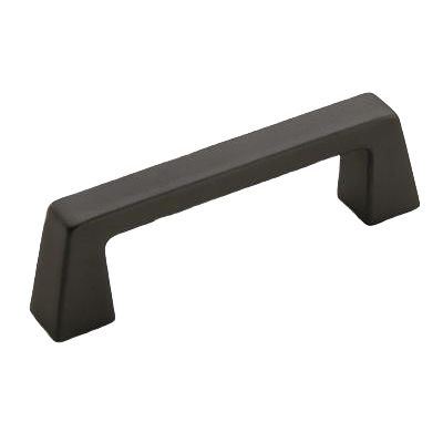 Modern black bronze cabinet pull with geometric design for furniture hardware and home improvement under $50