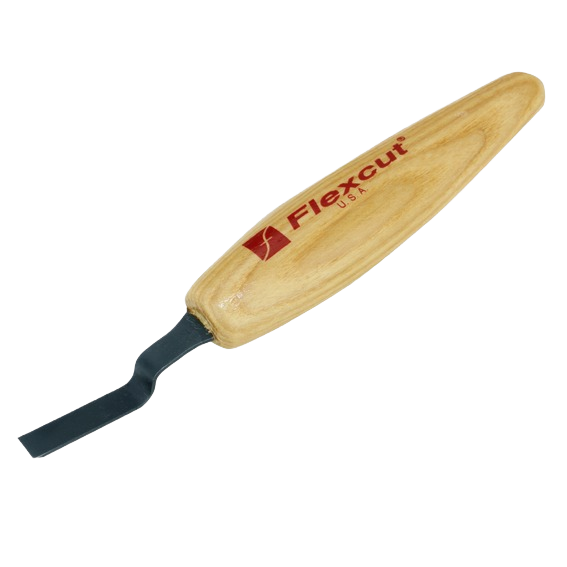 Wood handle dogleg chisel micro tool with black blade for carving in woodworking tools under $50 collection