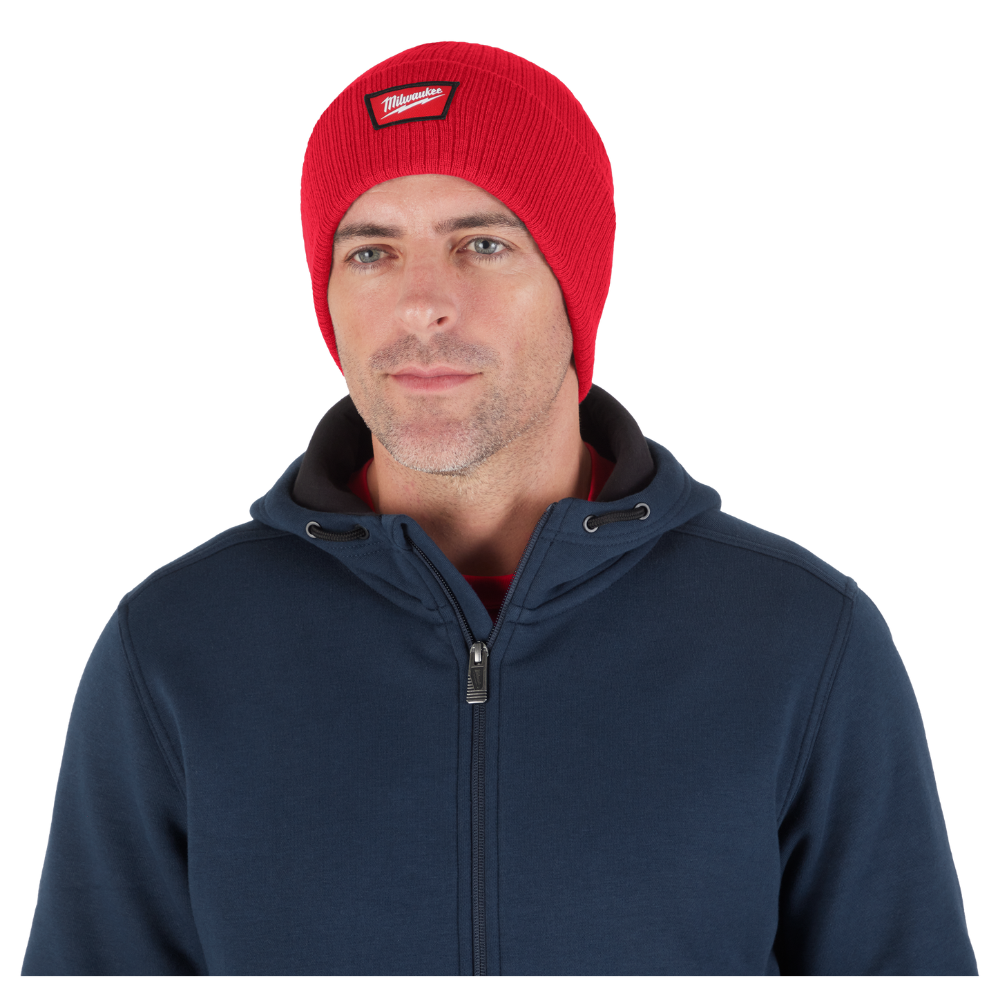 Milwaukee Rib-Knit Cuffed Beanie - Red