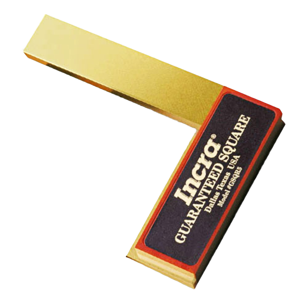 Compact brass 5-inch 90-degree square tool for woodworking precision in hand tools and measuring tools collections under $100