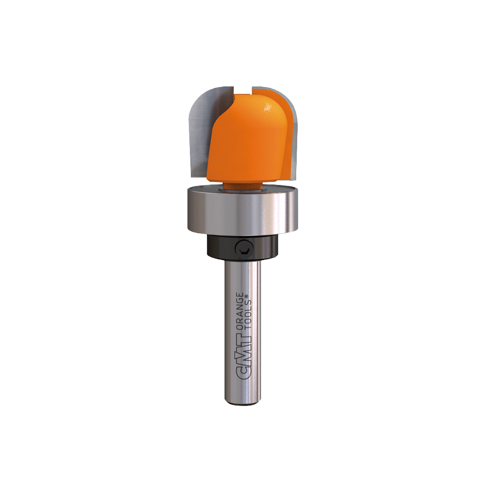 CMT Orange Tools 1-1/4” x 5/8” Bowl & Tray Bit With Bearing, 1/2" Shank