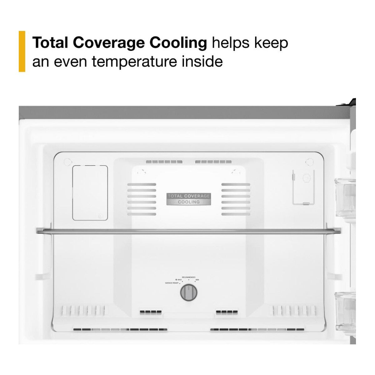 Whirlpool® 28-inch Wide Top Freezer Refrigerator with Total Coverage Cooling- 18.0 Cu. Ft.