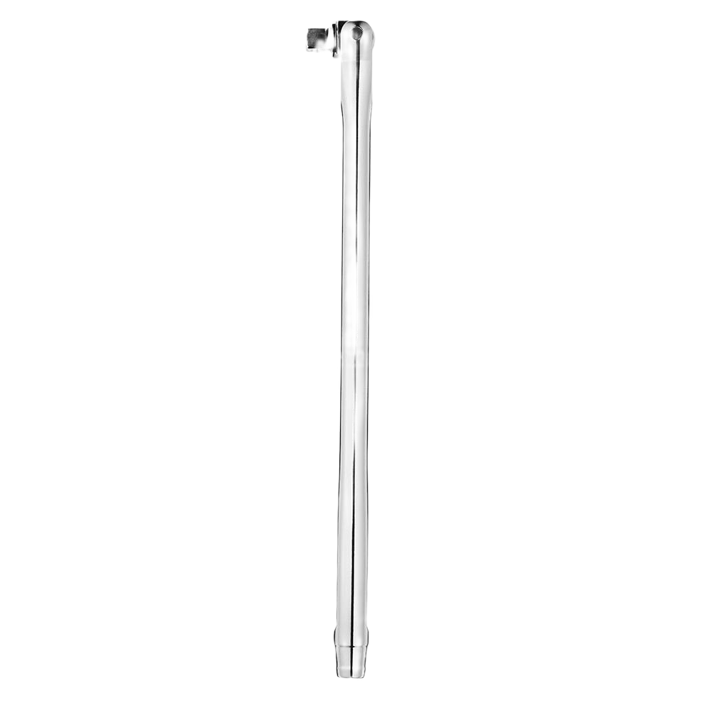 15-inch polished steel breaker bar with 1/2-inch drive designed for heavy-duty tools and home improvement tasks