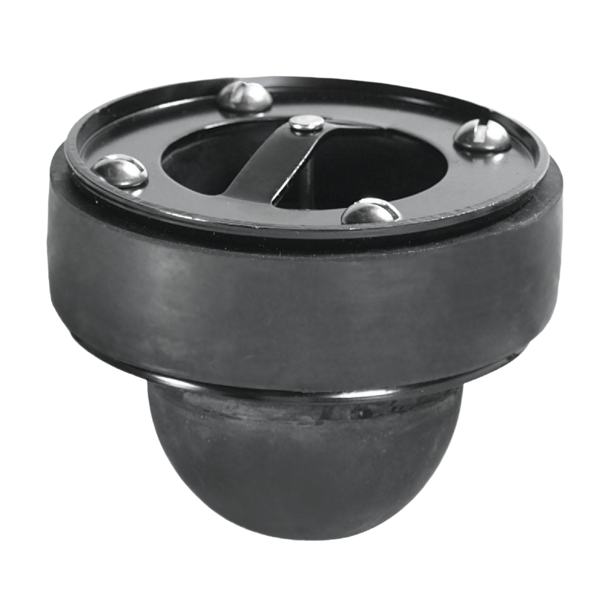 Round black float valve gasket with metal components for plumbing and home improvement projects under $50 and valves collection