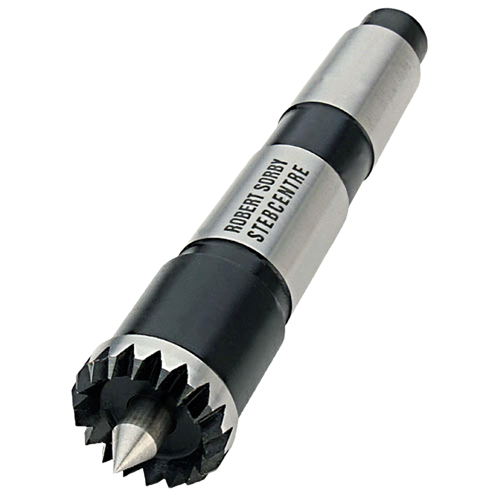 Metal spur drive center with spring-loaded point for woodworking tool accessories and home improvement tasks