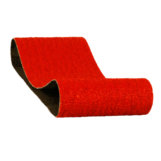 Pair of durable 36-grit sanding belts with zirconium grain for woodworking tool accessories and home improvement tasks