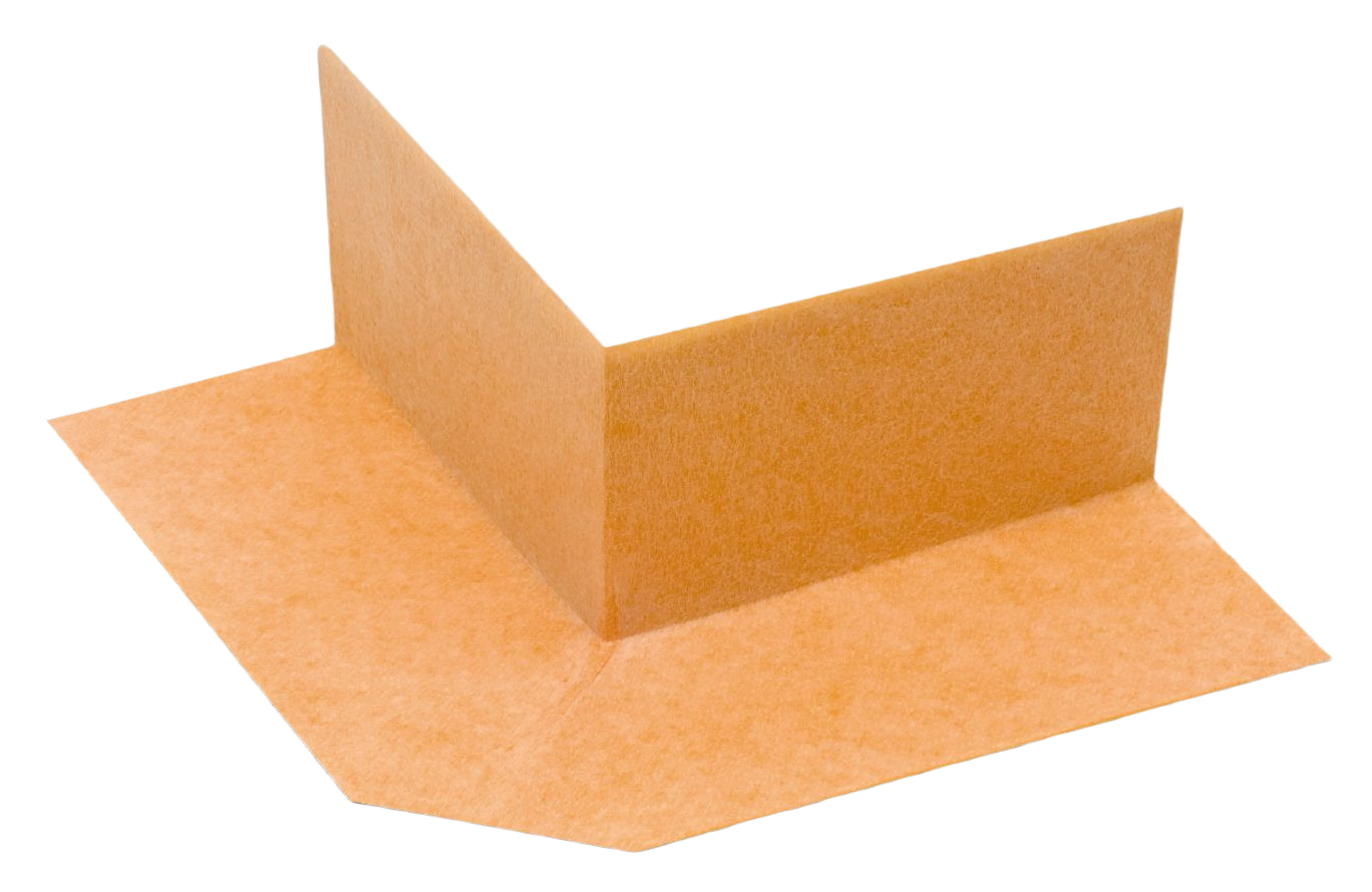 Pre-formed outside corner waterproofing piece for tile flooring and home improvement projects under $50 collections