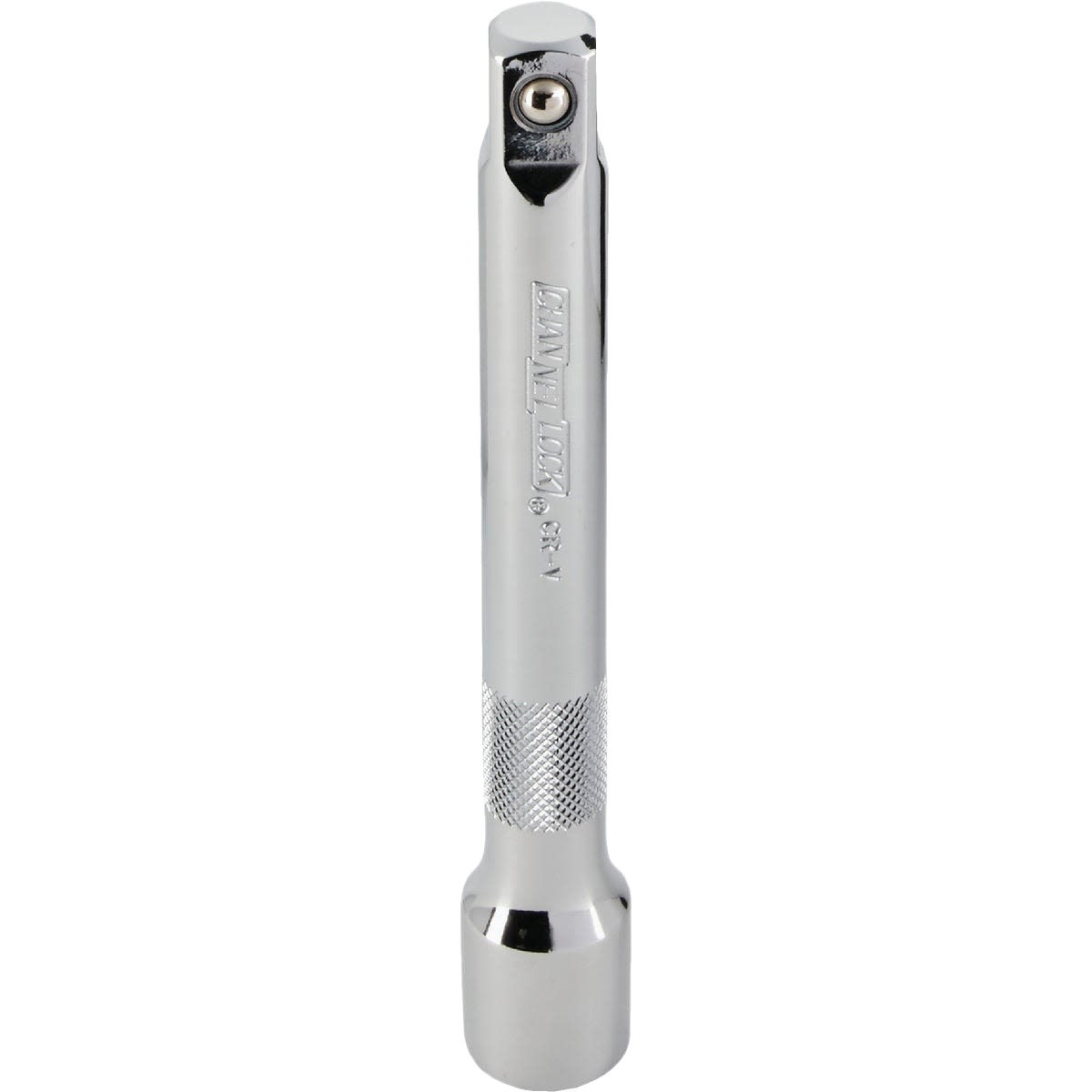 6-inch chrome socket extension with textured grip band for versatile tool and home improvement use