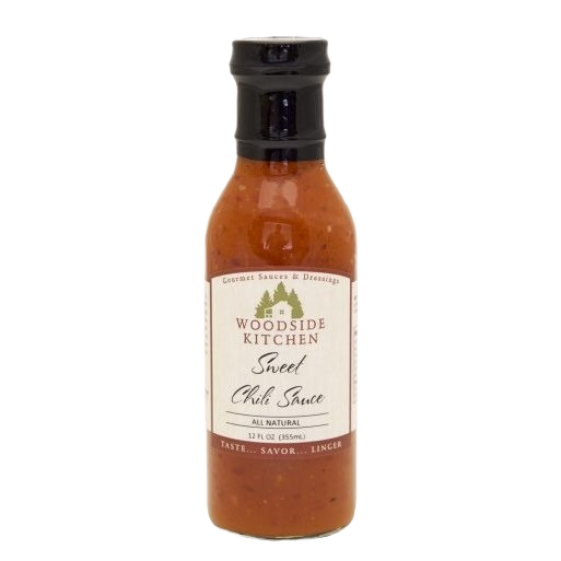Glass bottle of Woodside Kitchen sweet chili sauce in condiments and sauces collections under $25 and under $50