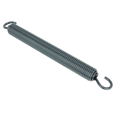 Heavy-duty metal extension spring with hooked ends for use in John Deere parts and home improvement projects