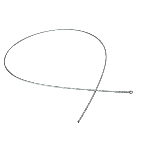 Steel control cable with threaded end fittings for mechanical repair and home improvement tasks