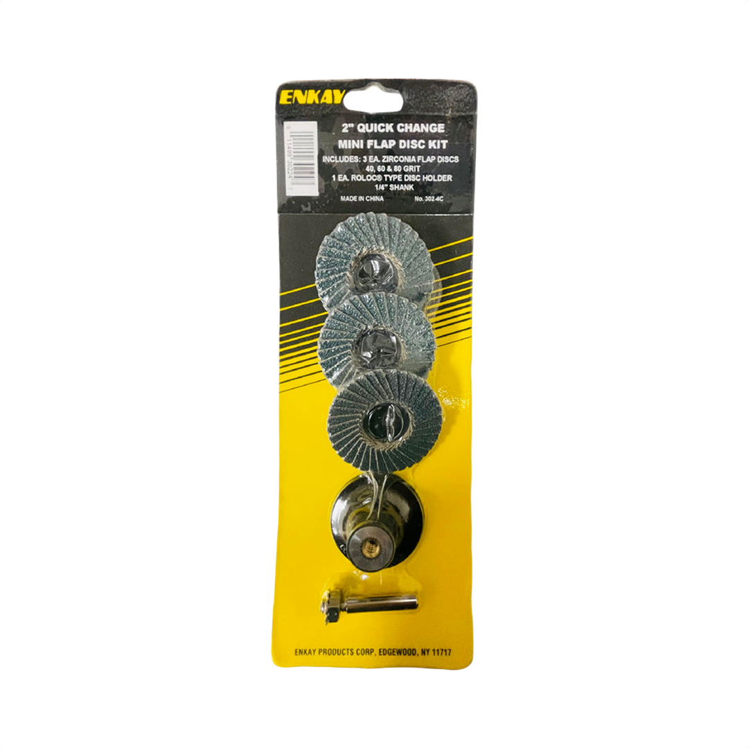 Set of 2-inch zirconia flap discs with holder for versatile sanding in woodworking and power tool accessories collections under $50