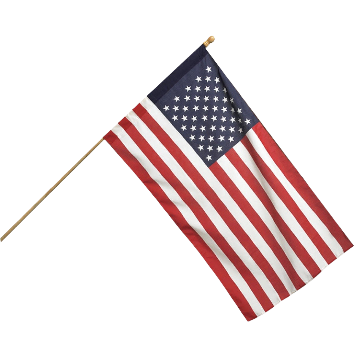 American polycotton flag with wood pole kit for outdoor living and lawn decor under $50 collection