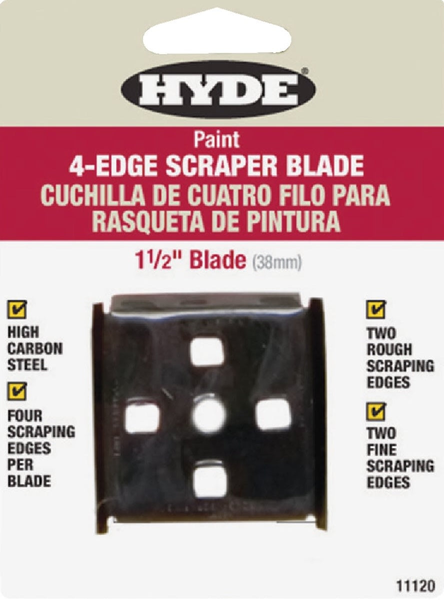 1.5 inch high carbon steel scraper blade with four edges for rough and fine scraping in paint and tools collections under $50