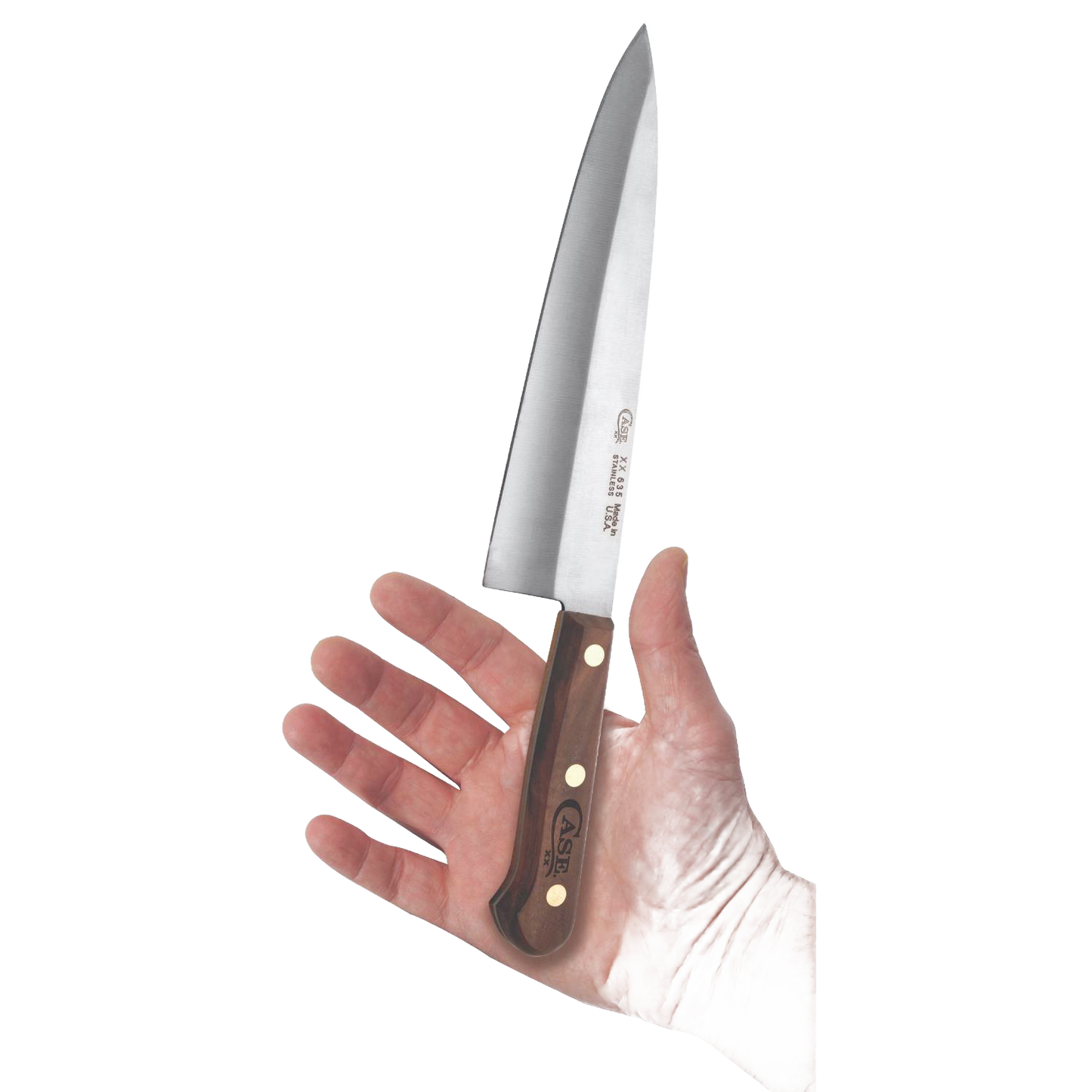 8-inch chef’s knife with wooden handle and stainless steel blade, durable kitchen utensil under $100 for cooking tasks