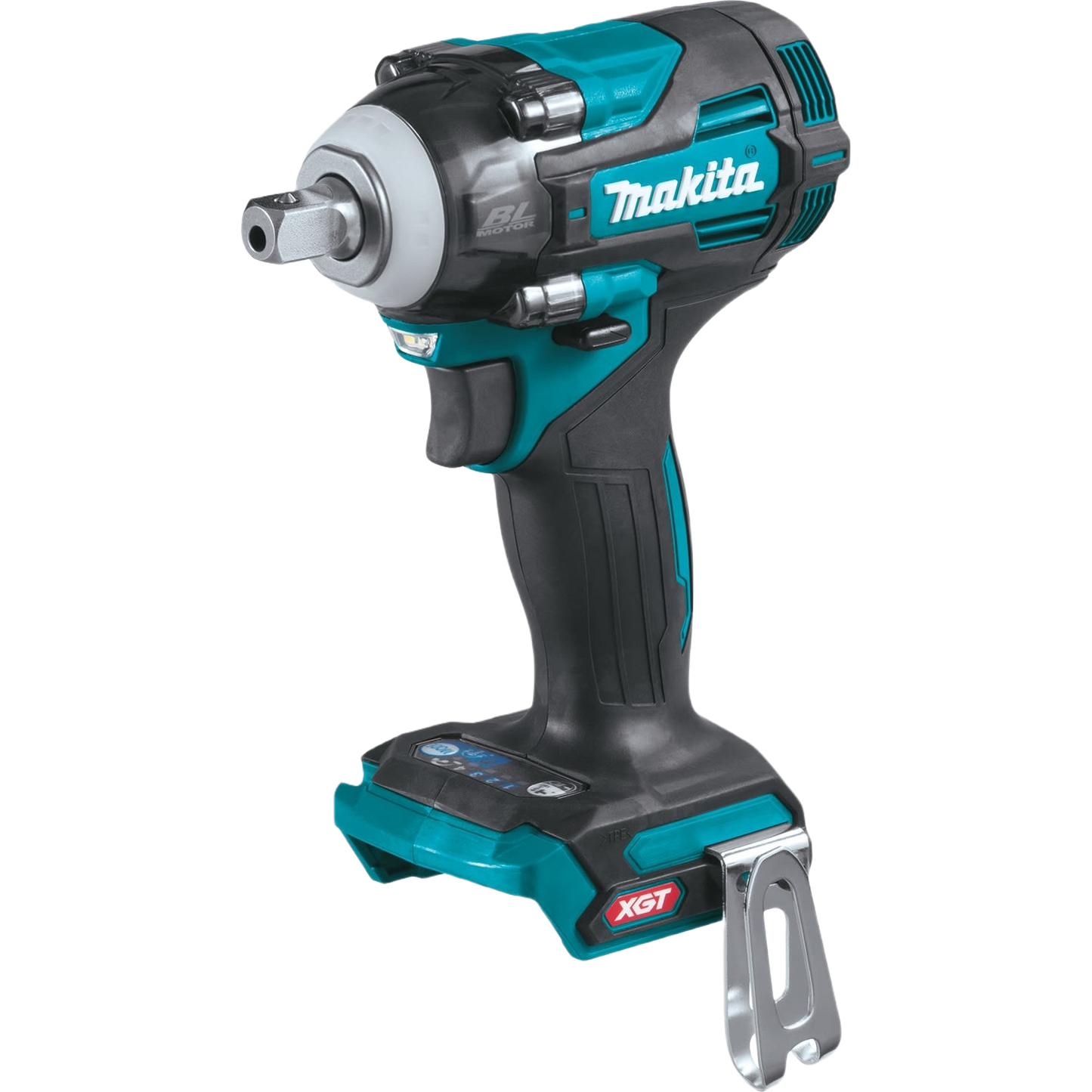 Cordless teal and black impact wrench with metal anvil and ergonomic grip for tools and home improvement tasks