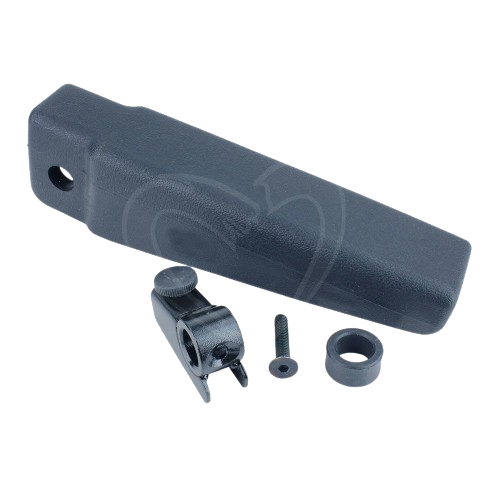 Black durable replacement armrest with mounting hardware for John Deere equipment in parts and accessories collections under 100 dollars