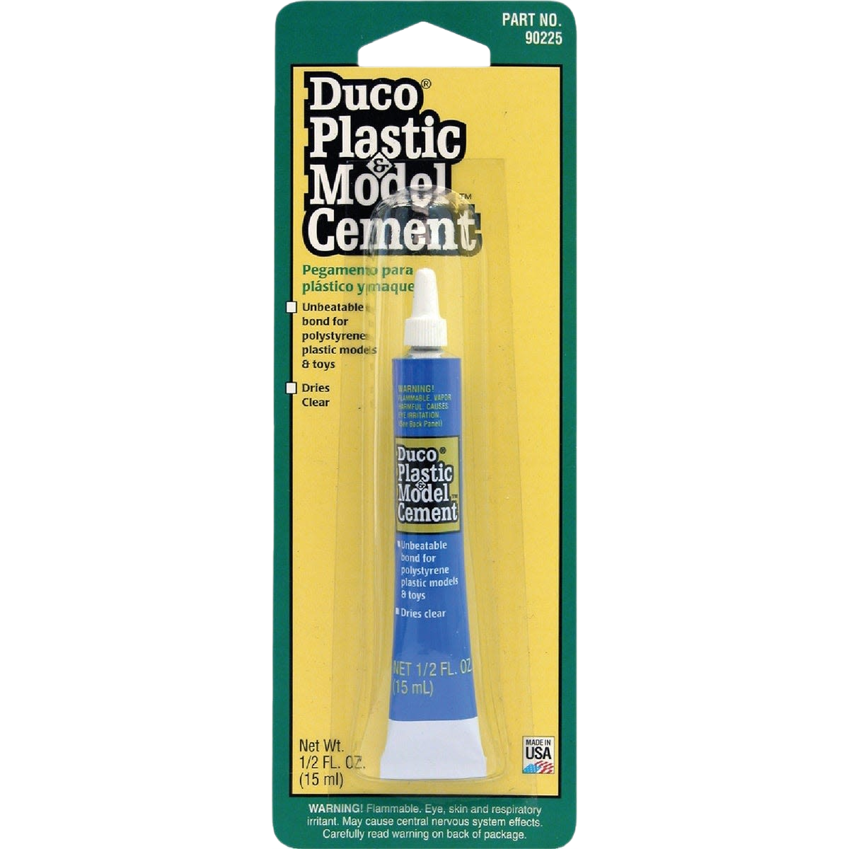 Tube of fast-drying plastic model cement in clear adhesive for home improvement and paint supplies under $25 collection