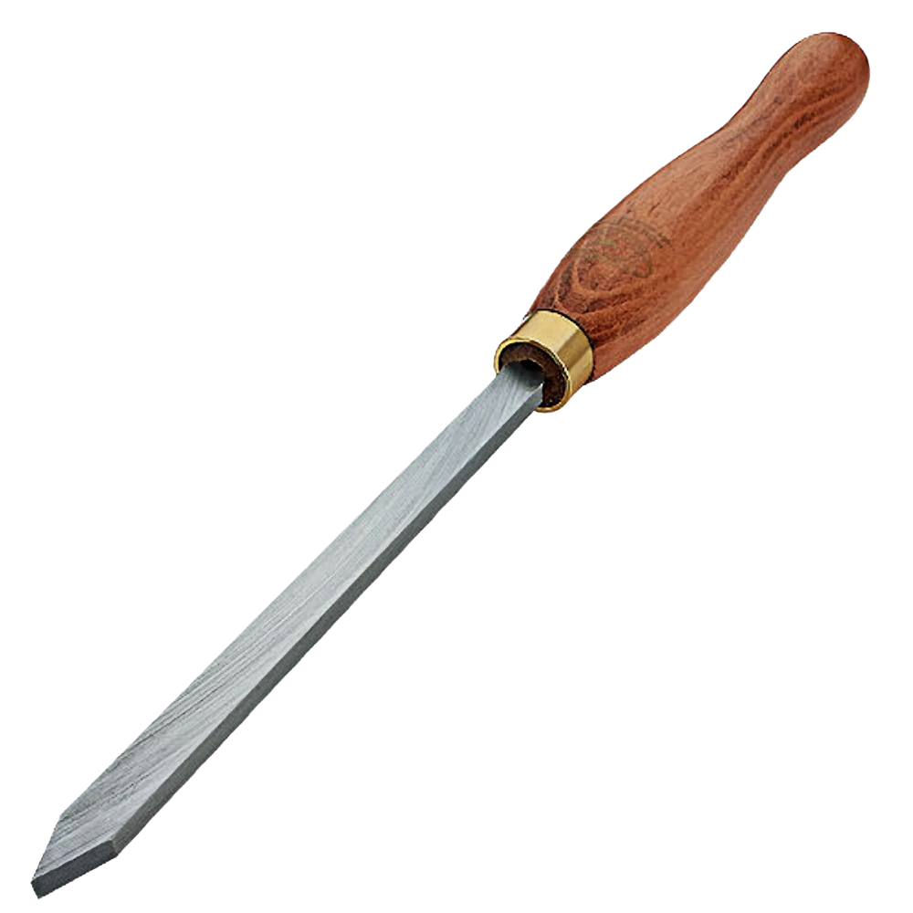 Woodworking parting tool with polished wooden handle and hardened steel blade for precision cutting under $100 tools collection
