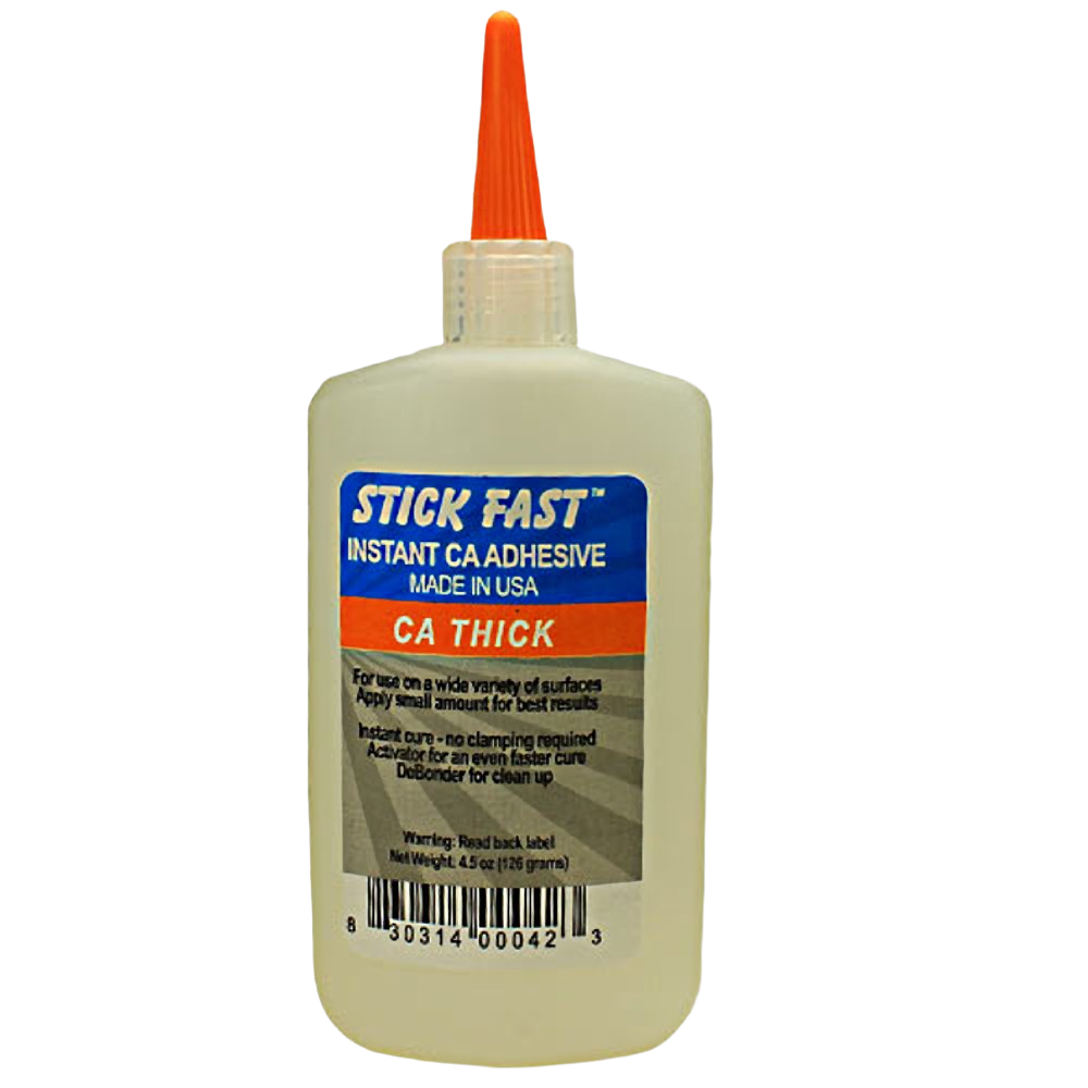4.5 oz bottle of thick CA adhesive glue with precision orange nozzle for home improvement and glue & adhesives collections