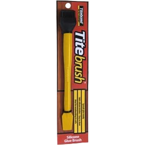 Silicone brush with yellow handle for woodworking glue application in paint supplies and glue adhesives under $50 collection