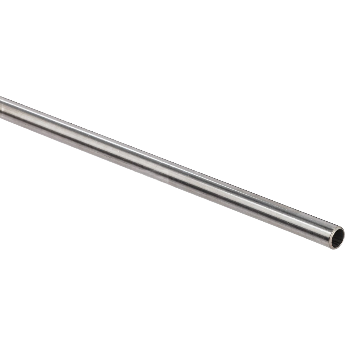 Stainless steel round tube stock, 1/4 inch outer diameter and 1-foot length, ideal for hardware and home improvement projects