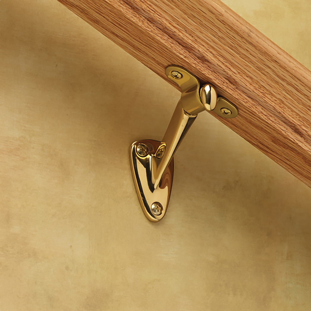 Hardware Essentials Heavy Duty Handrail Bracket Pewter (Carded)