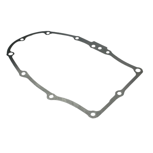 Thin flat gasket with multiple bolt holes designed for sealing crankcase components in John Deere parts collection
