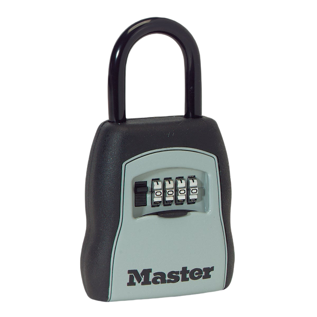 Combination padlock with push button access and durable metal body for hardware and home improvement use