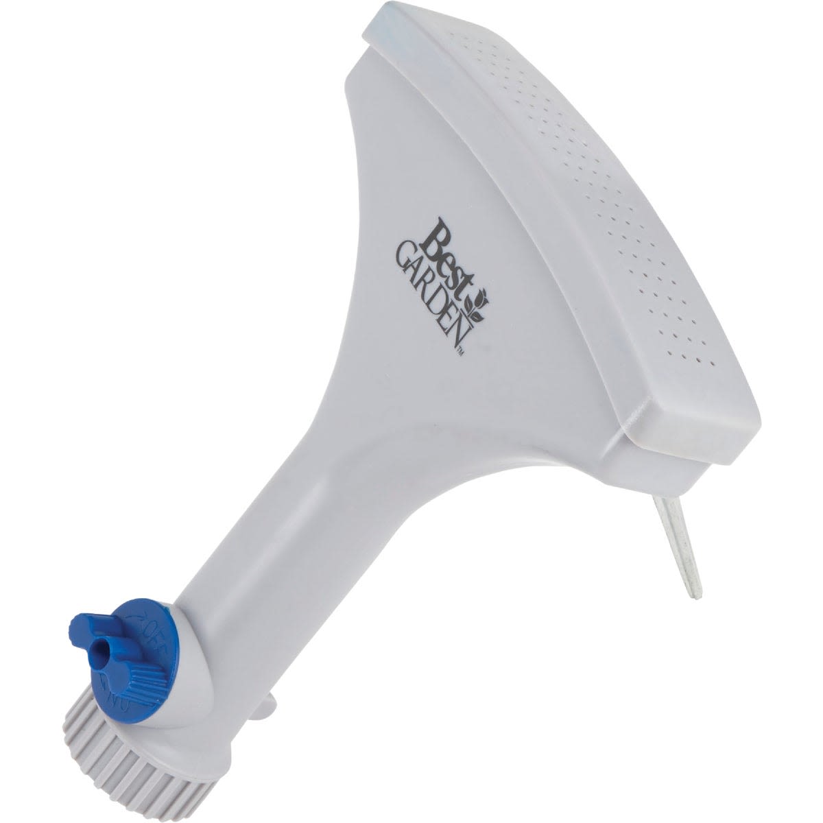 White poly fan nozzle with adjustable flow control for gentle watering in watering and irrigation tools collections under $50