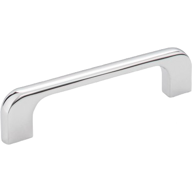 Polished chrome 96mm cabinet pull with sleek modern design, part of hardware and furniture accessories collection under $50