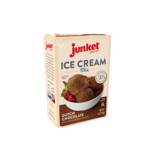 Box of gluten free Dutch chocolate ice cream mix from Junket in the Food & Beverage category under $25 collection