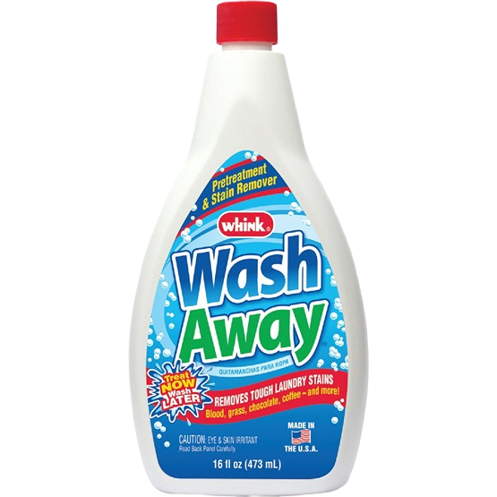 Whink Wash Away stain remover 16 oz bottle for tough laundry stains in cleaning supplies under $50 collections