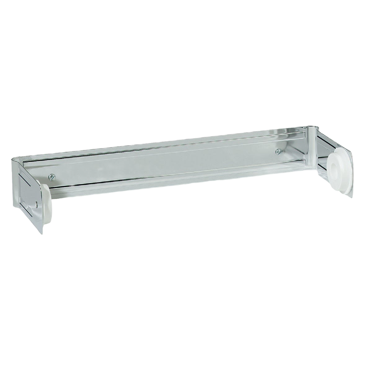 Wall-mounted metal paper towel holder with spring tension, ideal for kitchenware and storage organization under $50 projects.