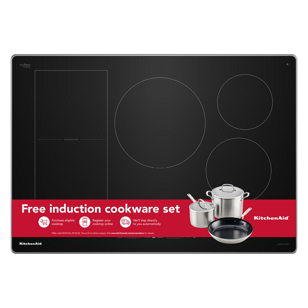 30" Temp Cook™ Induction Cooktop with 5 Cooking Zones