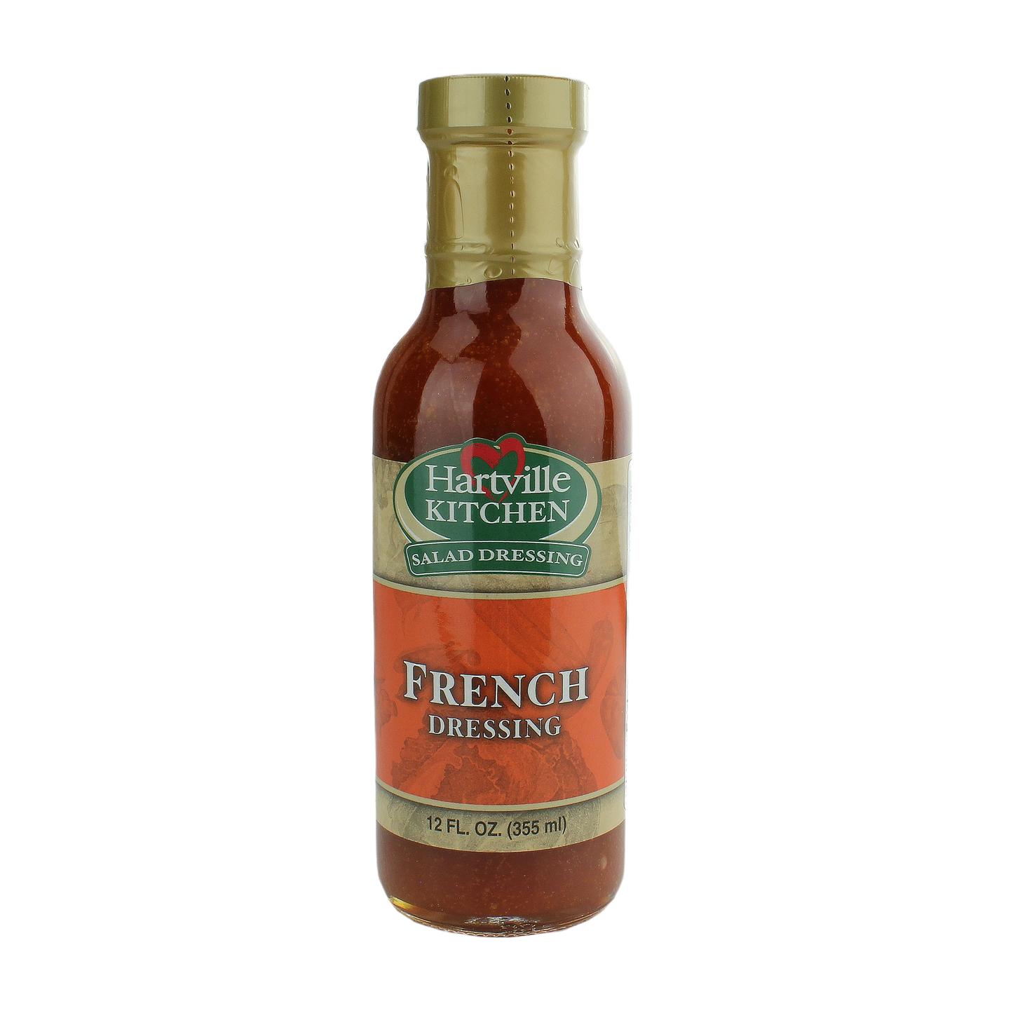 Bottle of Hartville Kitchen French Dressing, 12 oz, sweet and tangy salad dressing in Food & Beverage collection