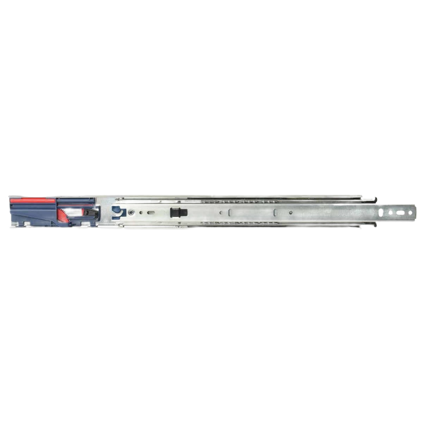 Telescoping steel side drawer slide with ball bearings for smooth, durable drawer operation in home improvement hardware collections