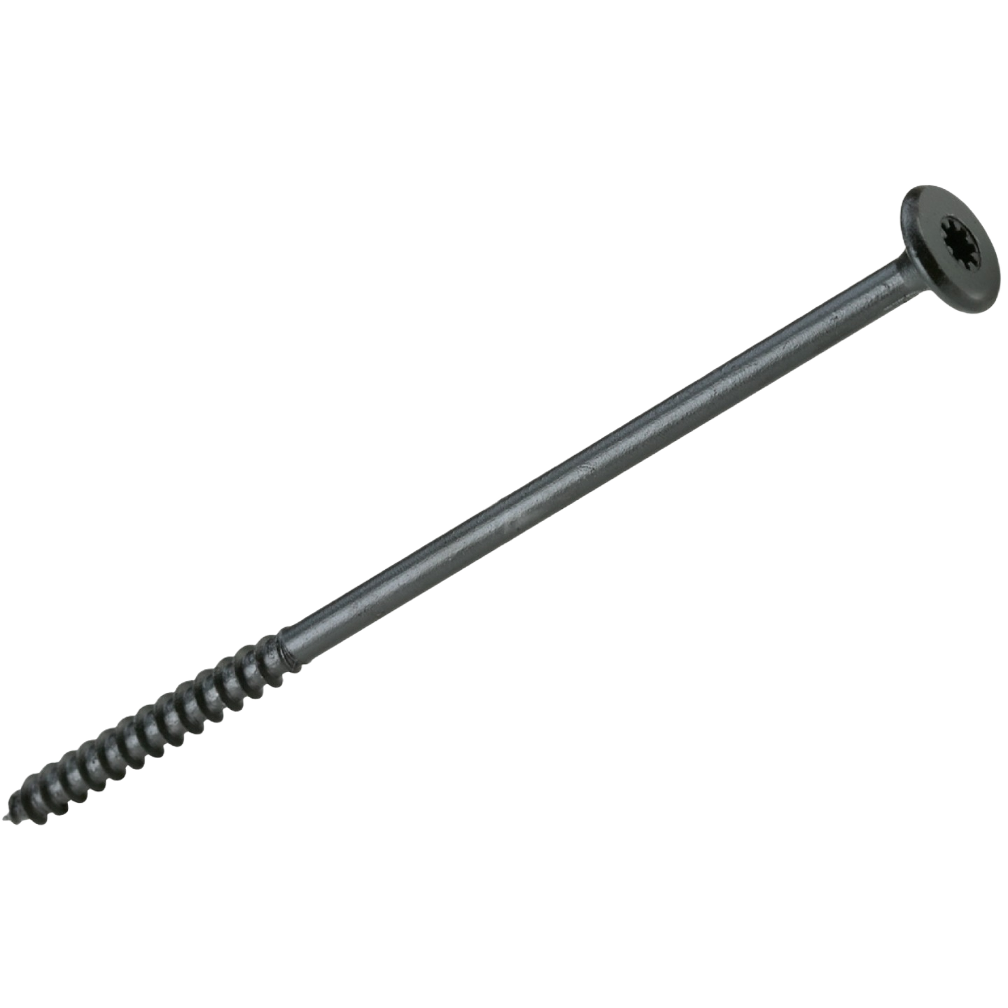Black round head washer screw designed for fastening in lumber and building materials under $100 collections