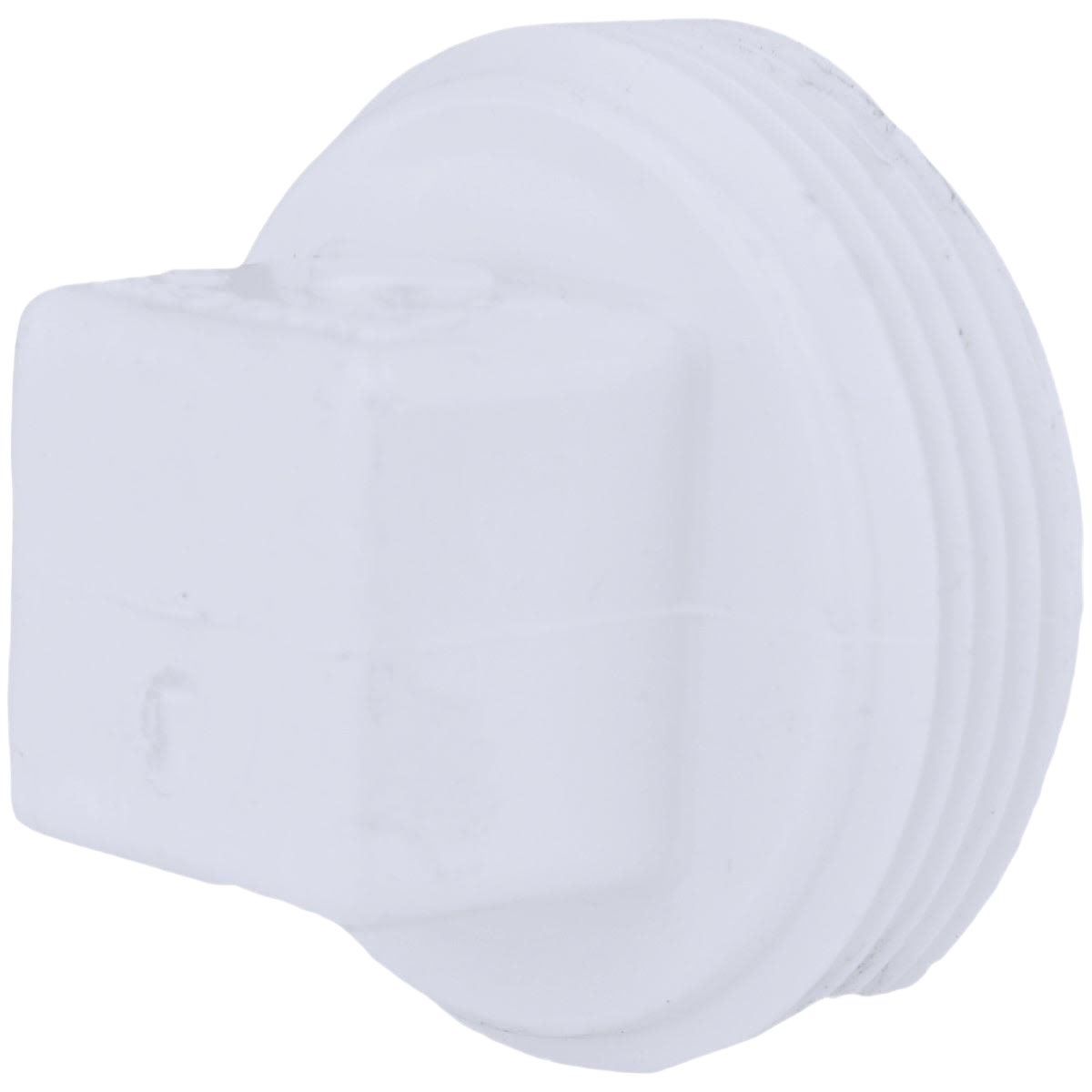 White plastic threaded pipe cleanout plug for plumbing in pipes & fittings under $50 collection